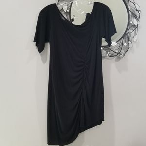 ASTARS Asymmetrical Ruched Front Tunic Blouse 2